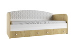 Односпальная кровать с ящиками Сканди ДКД 2000.1 в Алуште