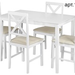 Обеденный комплект эконом Хадсон (стол + 4 стула) в Алуште