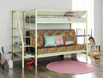Двухъярусная кровать Мадлен 3 с диваном в Алуште