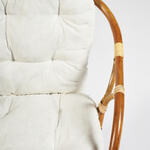 Комплект для отдыха RONDO ECO SKIN (стол круглый (со стеклом)+2 кресла + диван)) /с подушками/ (14145) в Алуште
