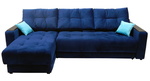 Угловой диван Бонд XL средний с накладкой 5 подушек в Алуште