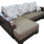 Угловой диван Каламбур 3 с накладными подлокотниками в Алуште