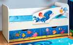 Кровать детская с фотопечатью Дельфин ЛДСП в Алуште